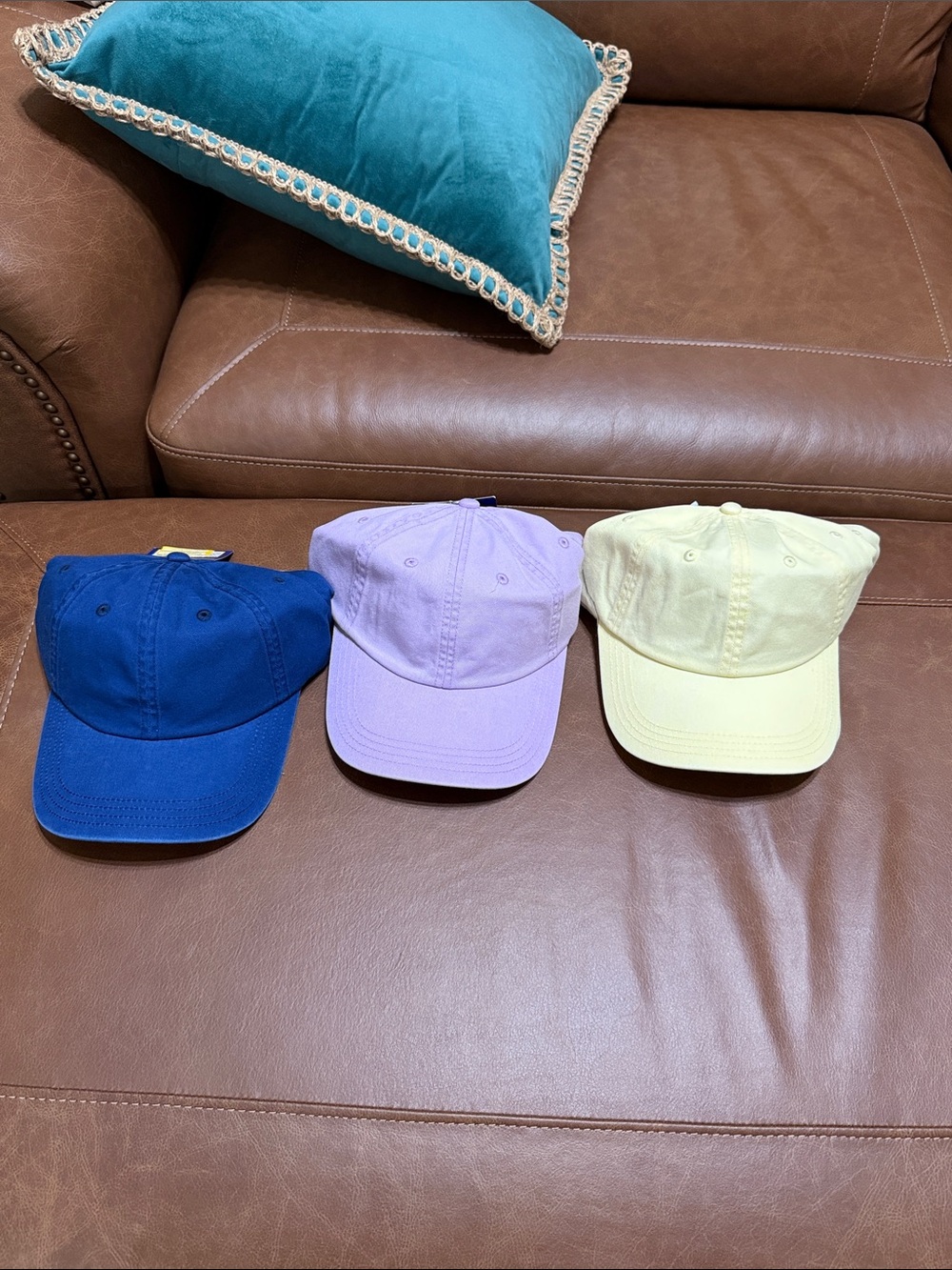 JoyLab Trio Baseball Caps - Royal Blue, Lavender, Pale Yellow - Pick a Color